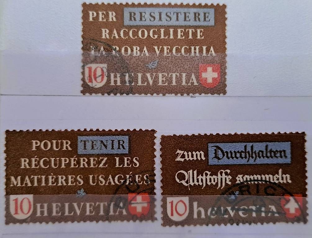 Tutti i francobolli: Briefmarke 1942 Altstoff Helvetia – Usato da Schlieren venduto da Rcaliforni