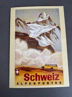Ansichtskarten: SCHWEIZERISCHE ALPENPOSTEN  - ANSICHTSKARTE – Gebraucht aus Honau von sainj