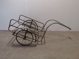 Cooles Vintage Gestell für Mofa-/Velo-/Fahrrad-Anhänger ....