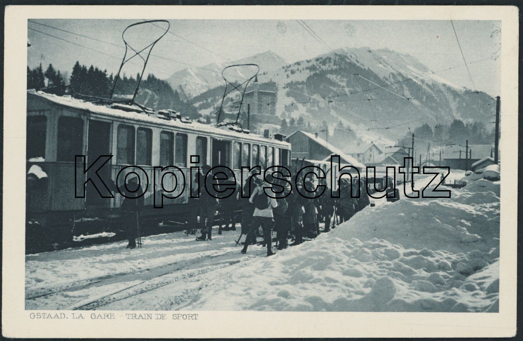 Cartoline postali: BE Gstaad - Bahnhof - Bahn MOB - Saanen – Nuovo (secondo la descrizione) da Schindellegi venduto da dolpitz