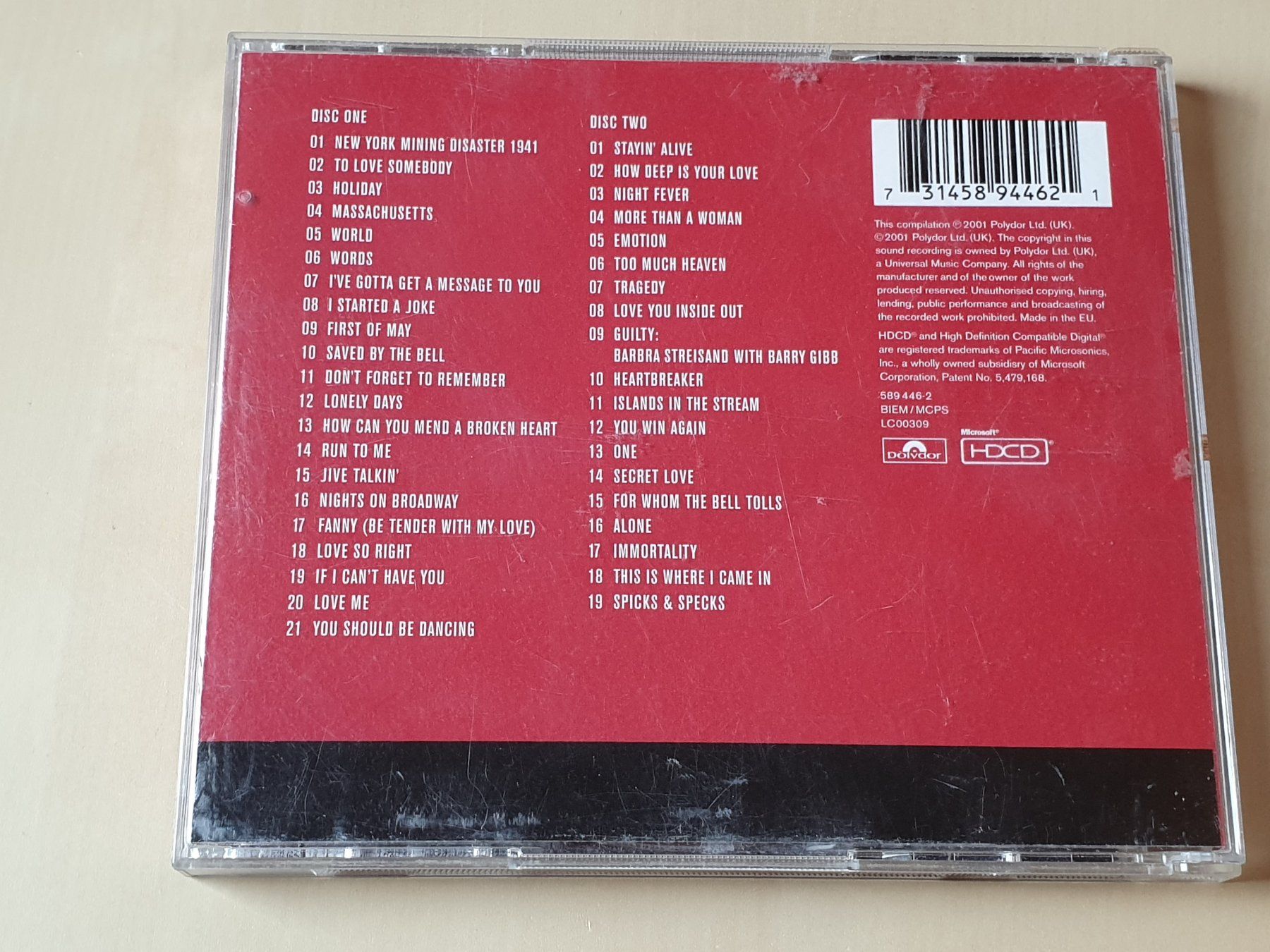 CD: Bee Gees Their Greatest Hits – Usato da Stansstad venduto da collectorsshop 1