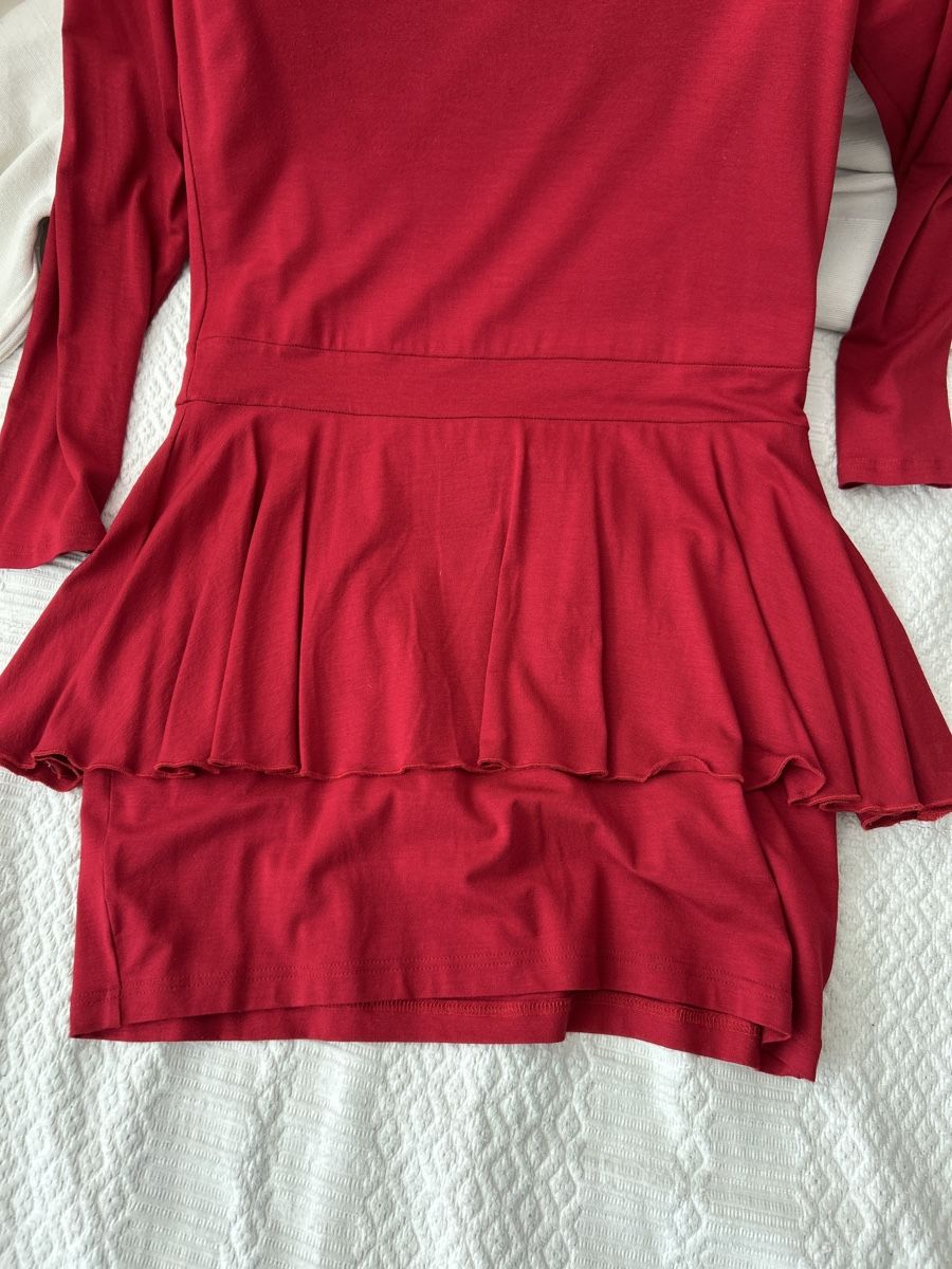 Top: Elegantes rotes Oberteil Gr. 2 Ancora – Nuovo (secondo la descrizione) da gockhausen venduto da monette08 2