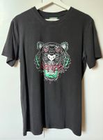 KENZO T-Shirt, Tigerprint, schwarz