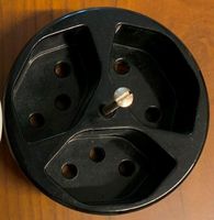 Frontscheibe 3xT13 Ø58/62mm schwarz