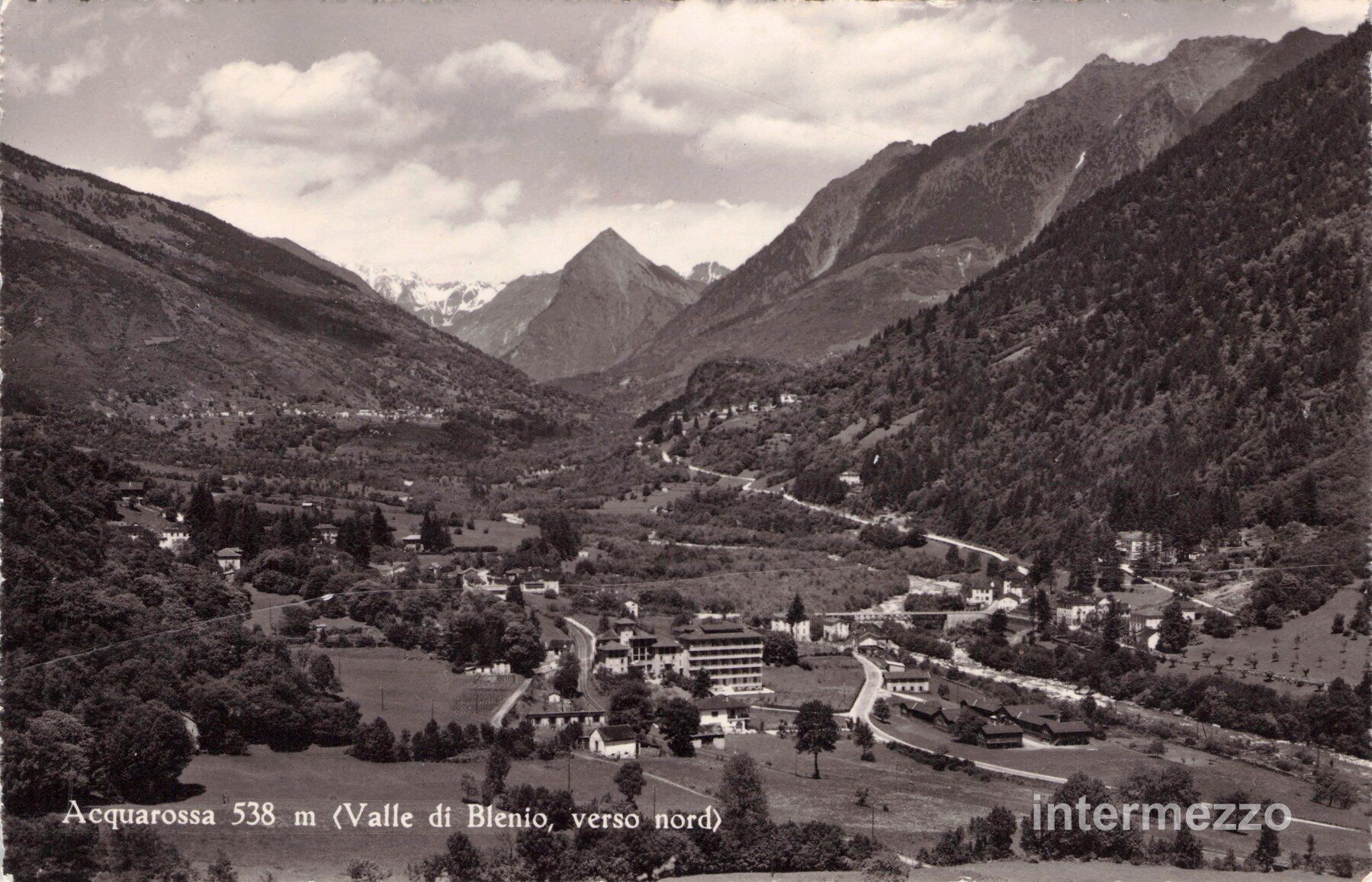 Cartoline postali: Acquarossa TI // vilaggio Dorf Valle di Blenio – Usato da Basel venduto da intermezzo12