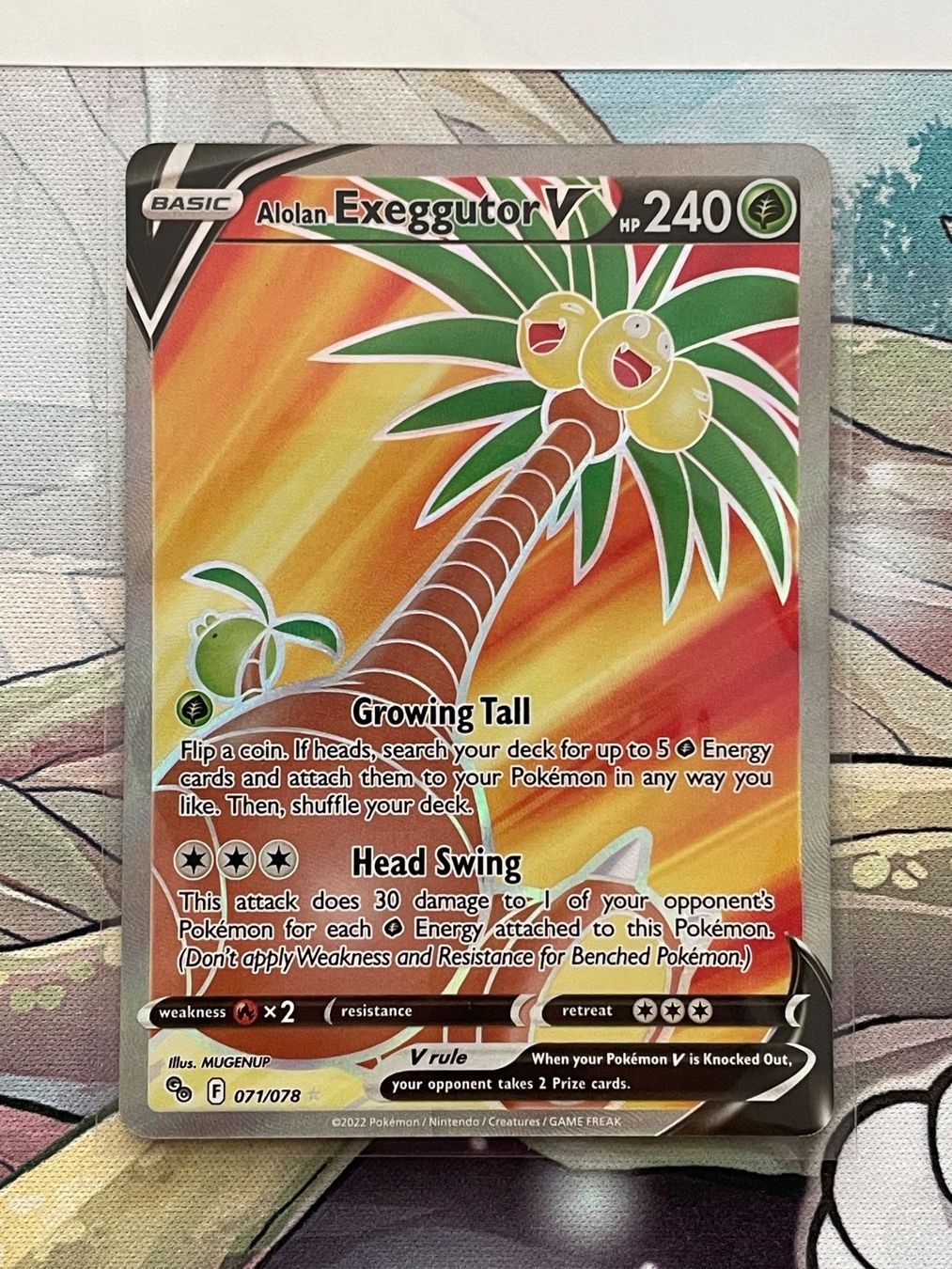 Pokémon Sammelbilder & Trading cards: 071/078 Alolan Exeggutor V Pokemon Go EN – Gebraucht aus Niederweningen von rimicanardo 1