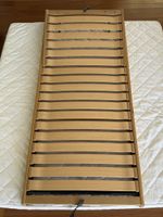 Set of two slatted bed bases 90x200 cm with adjustable zones