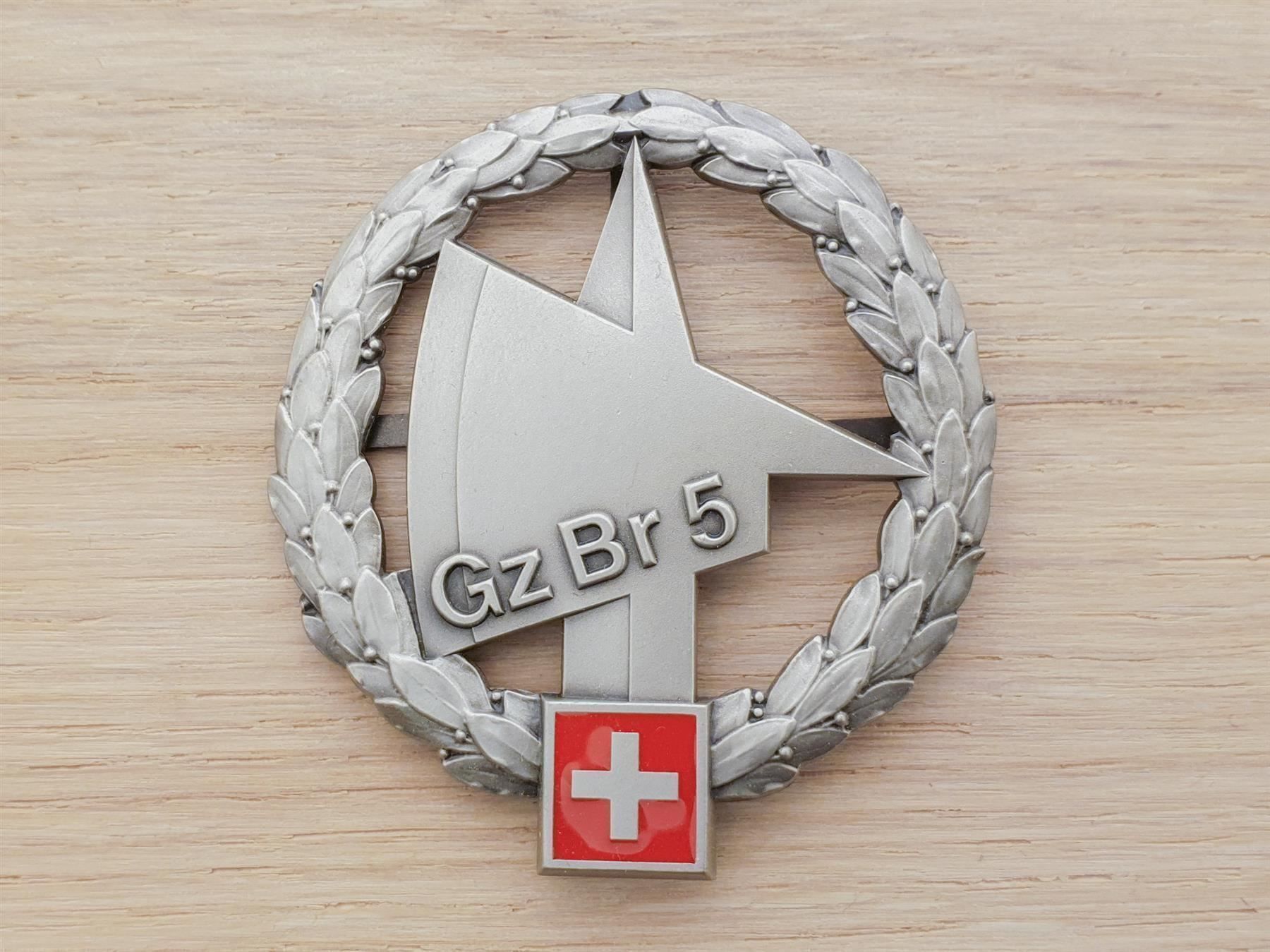 Placchette & Badge: Béret Emblem Gz Br 5 Grenzbrigade – Usato da Erlinsbach venduto da S700