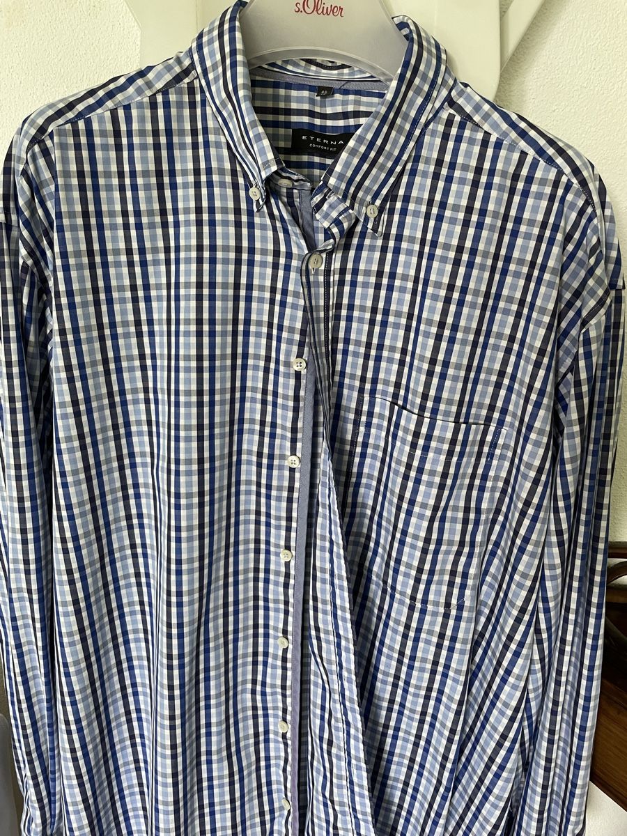 Camicie: Herren Hemd blau karriert Gr 46 – Nuovo (secondo la descrizione) da Emmenbrücke venduto da Ladyboutique 6