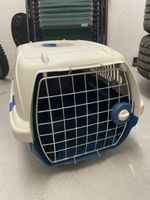 Katzentransportbox blau/weiss guter Zustand