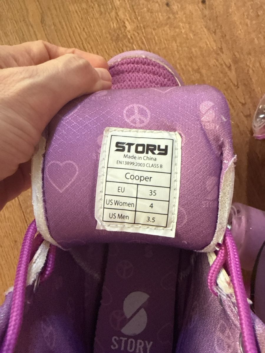 Pattini in linea & Pattini a rotelle: Rollschuhe Story Cooper Grösse 35 Lila – Usato da Pieterlen venduto da Ksenia3003 5