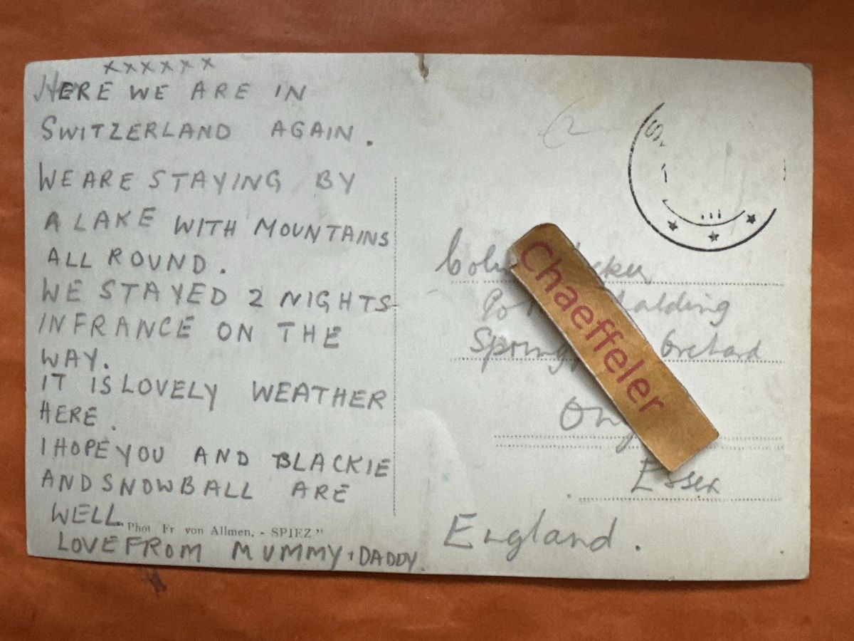 Cartoline postali: Alte Ansichtskarte Spiez am Thunersee. – Difettoso da Zürich venduto da Chaeffeler 1