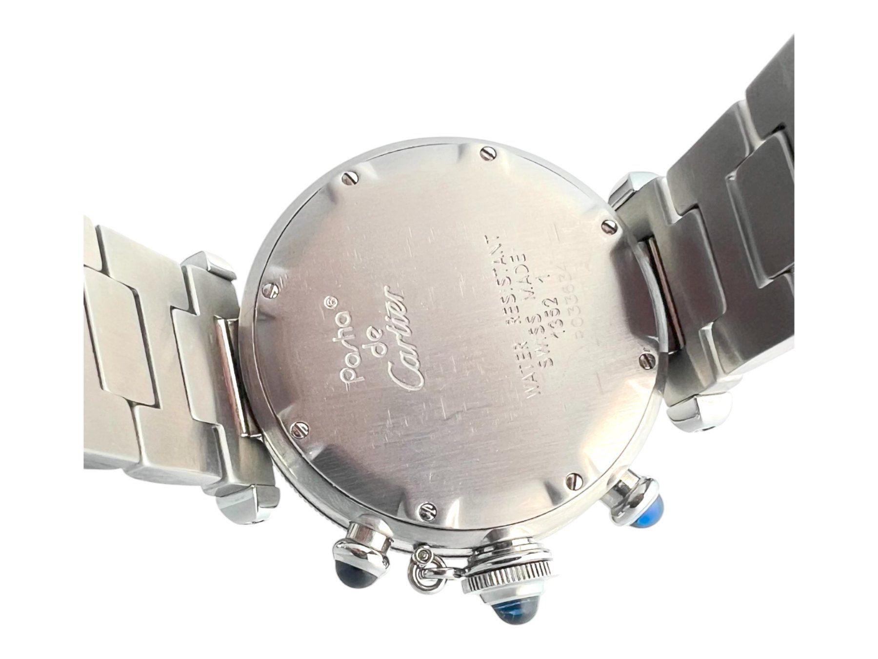 Cartier Uhren: Cartier pasha chronograph 13521 Blue Dial – Gebraucht aus Apples von the_7jtf 3