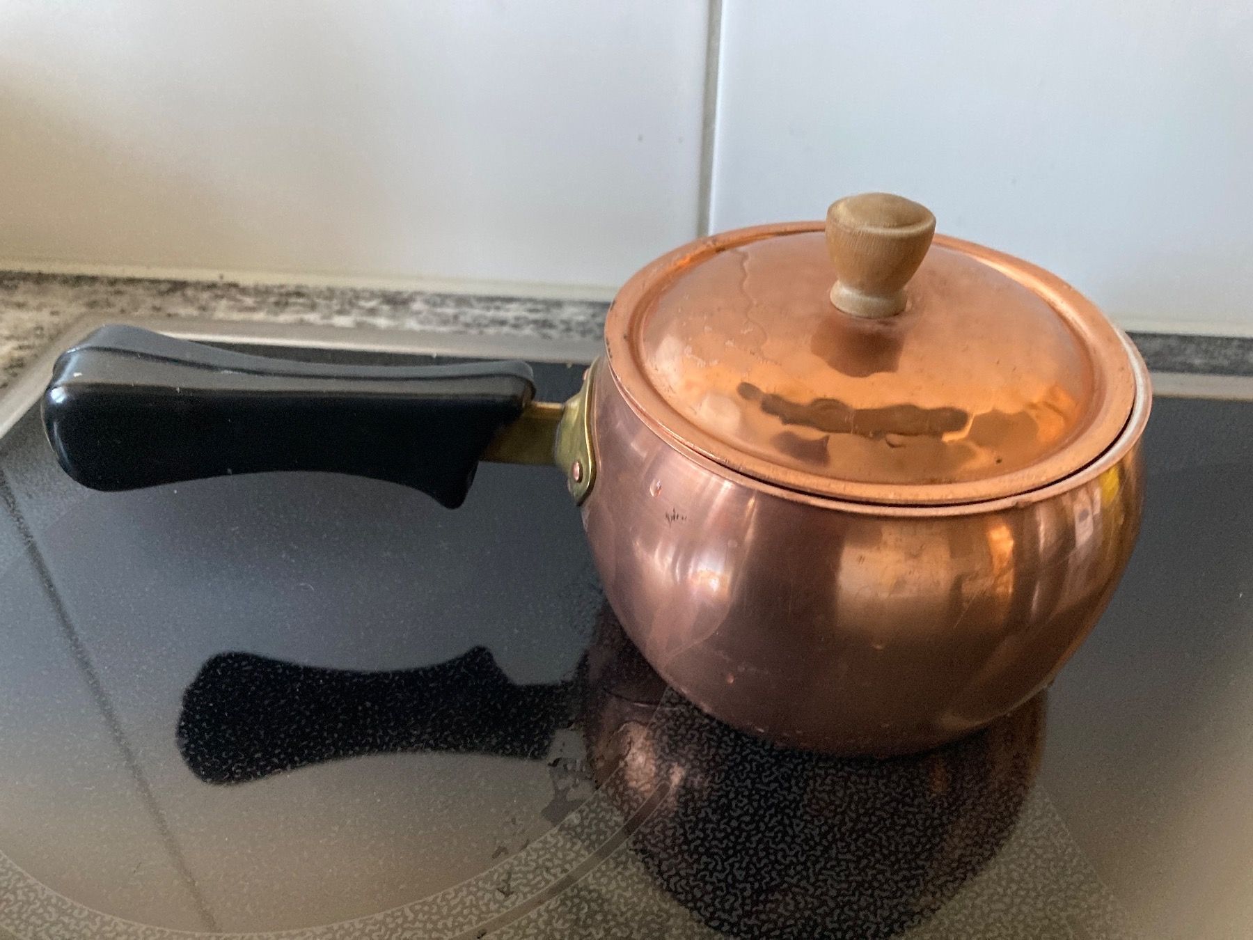 Sigg Padelle: Kleine Kupfer-Panne mit Deckel – Usato da Zürich venduto da Chaeffeler 1