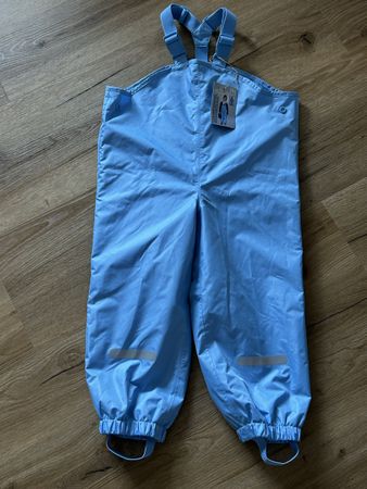 Regenhose Latzhose hellblau Grösse 98/104 NEU mit Etikette!