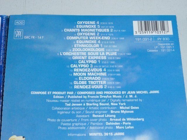 CD: 3CD's - Eric Serra, Jean-Michel Jarre, Christopher, – Usato da Unterbäch venduto da xazuq 3