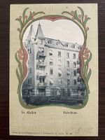 ST. GALLEN Büchelstrasse, belebt, Jugendstil, 1902