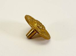Antiker Möbelknopf / Zierbeschlag aus Messing