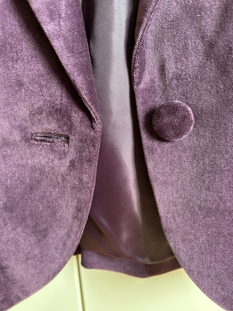 H&M Giacche: Purple Velvet Bolero Jacket, Size 38 – Nuovo (secondo la descrizione) da Zürich venduto da Sophie0569 2