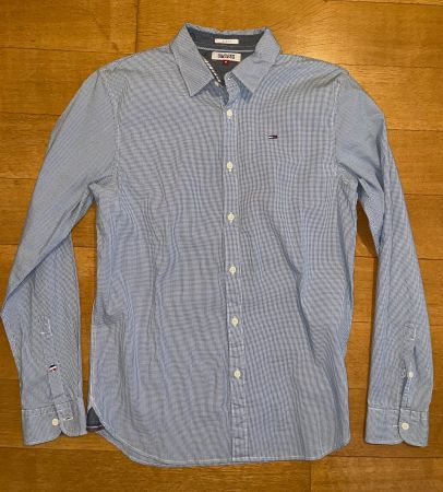 Tommy Hilfiger Hemd blau weiss kariert (M)