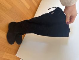 Long boots (camoscio) black
