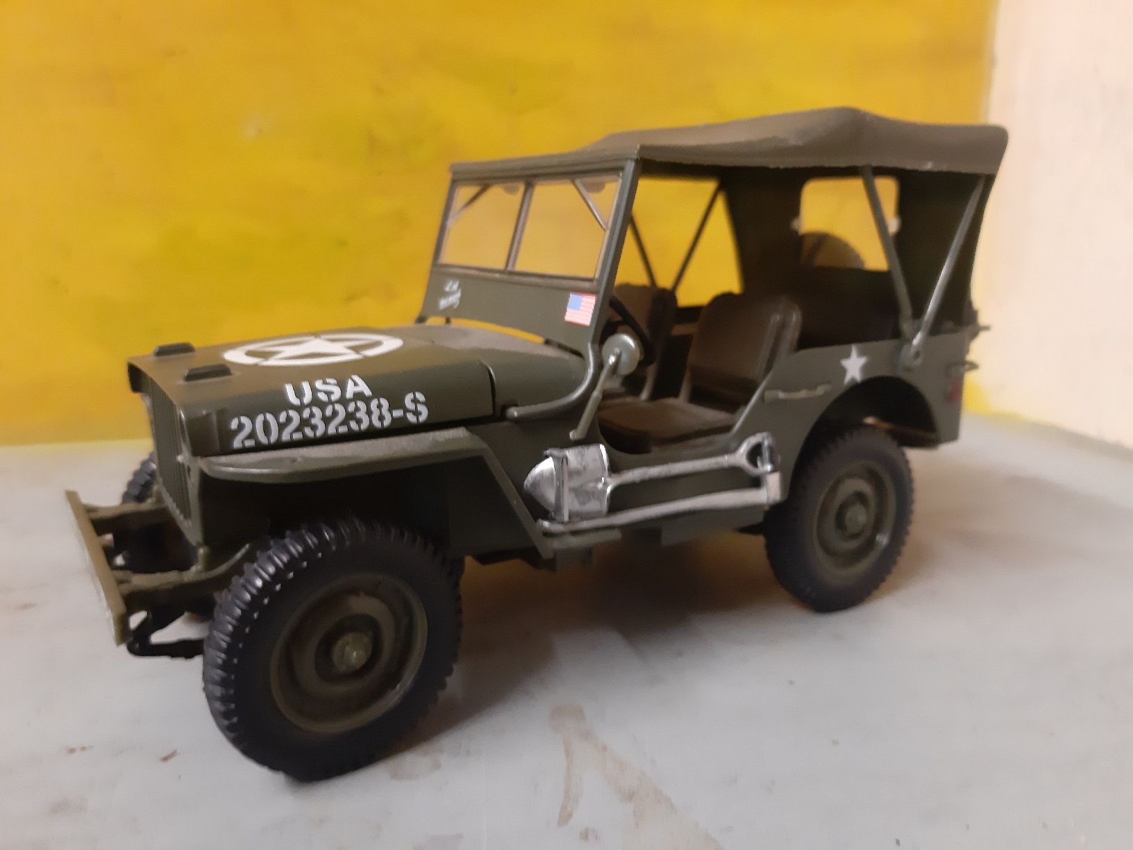 Solido Modellini d'auto: Jeep Willys de commandement 'Solido – Nuovo (secondo la descrizione) da Monthey venduto da Jmbois