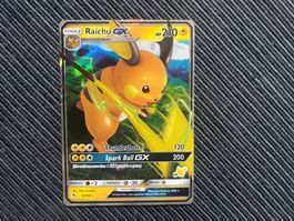 Pokemon Raichu GX battle Academy Stamp near Mint