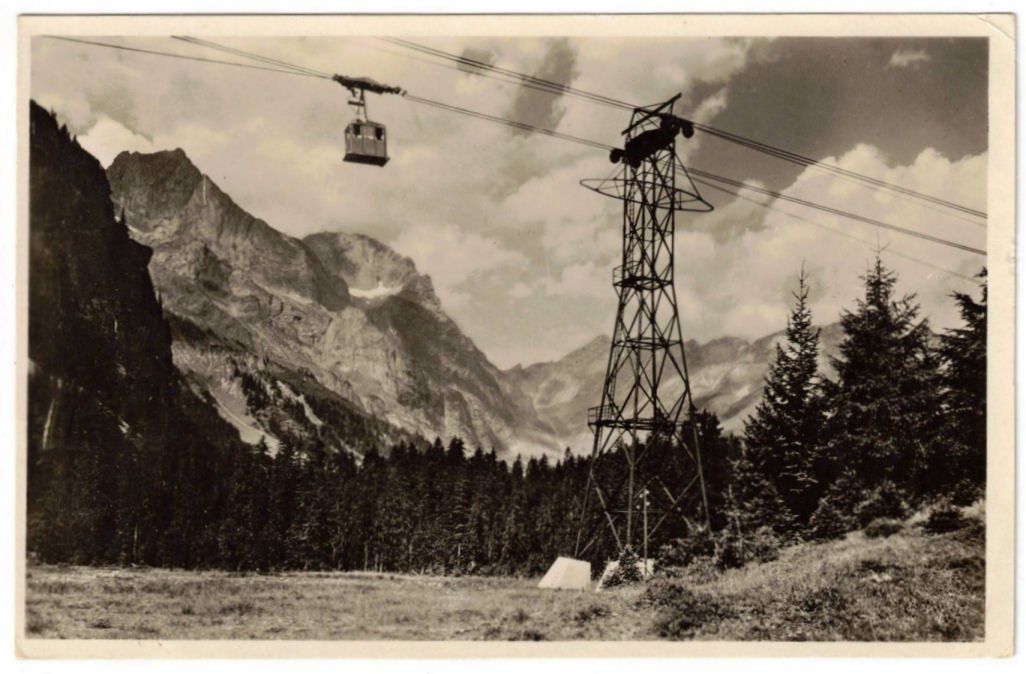 Cartoline postali: Engelberg - Luftseilbahn Gerschnialp--Trübsee – Usato da Binningen venduto da Mountainrider