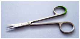 Iris-Schere 11,5cm u. Adson-Pinzette 12cm, Edelstahl, neu