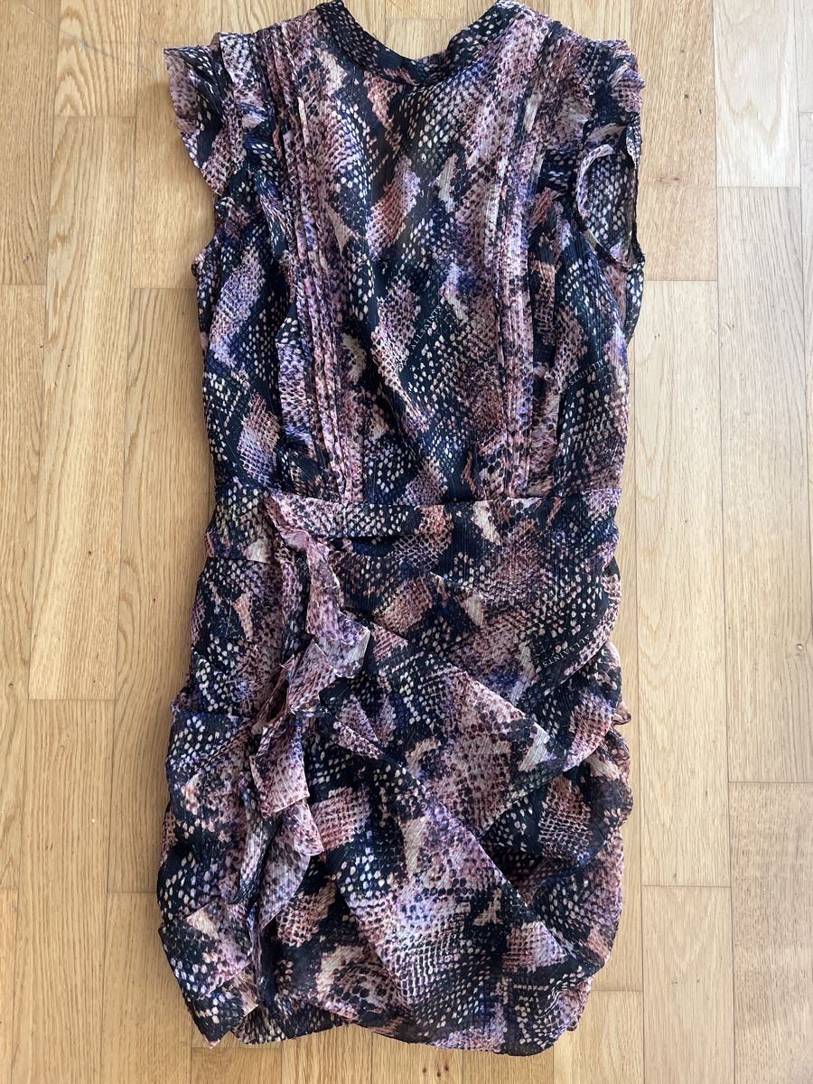 Allsaints Vestiti: Allsaints Schlangenmuster Kleid Gr. 34 – Nuovo (secondo la descrizione) da Zug venduto da Prechi01