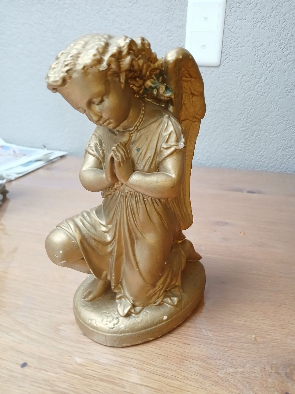 Statuette: Deux anges  19 em en plâtre – Usato da Corcelles-Payerne venduto da evalyne 3