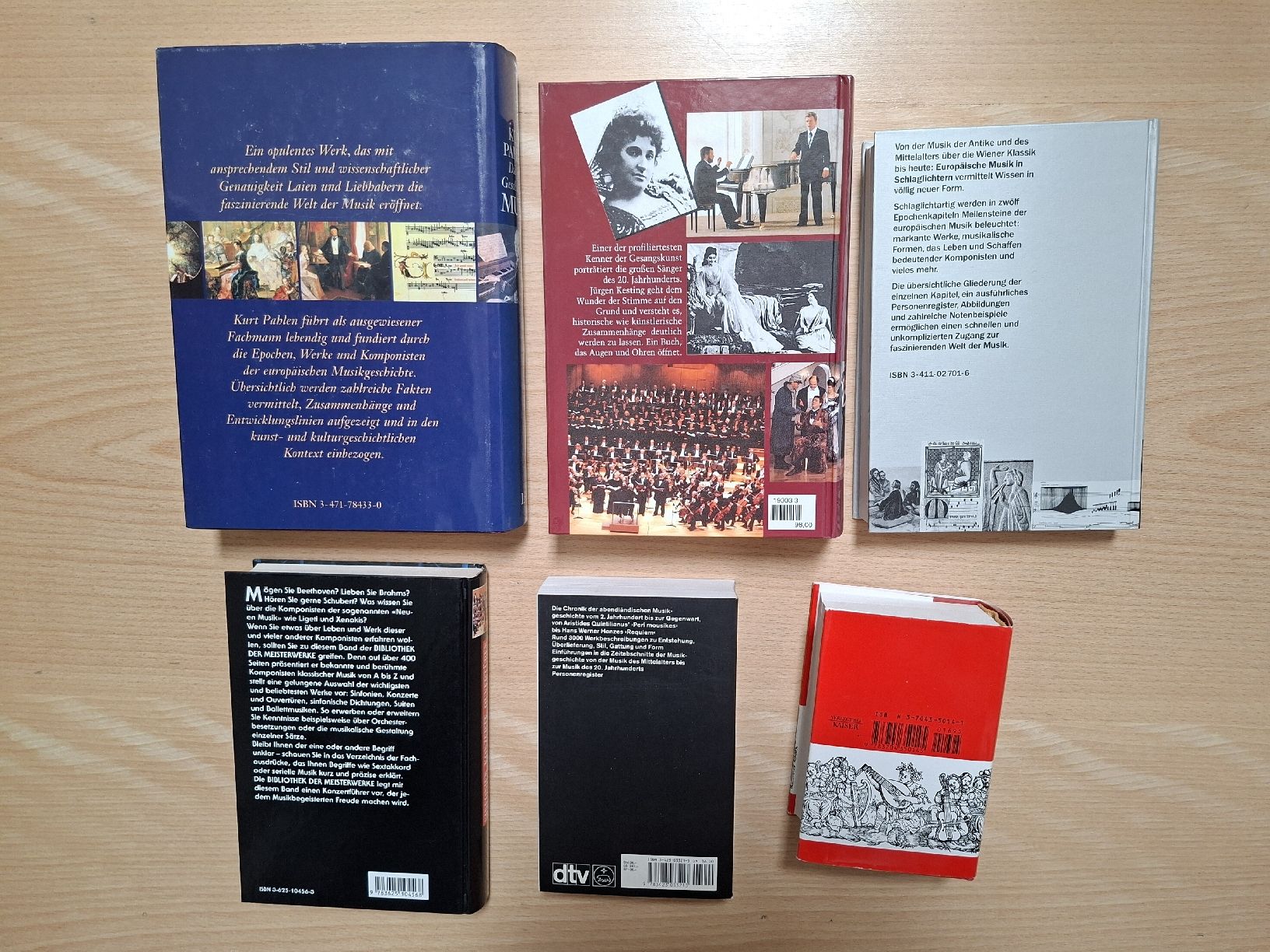 Bücher: Musikgeschichte - 6 Fachbücher/Nachschlagewerke – Gebraucht aus Bilten von ecobi 1