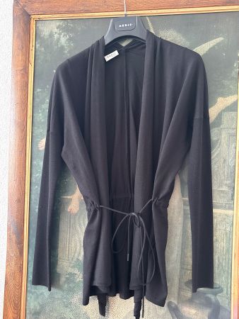 A-K-R-I-S Schwarze Strickjacke, Grösse 36