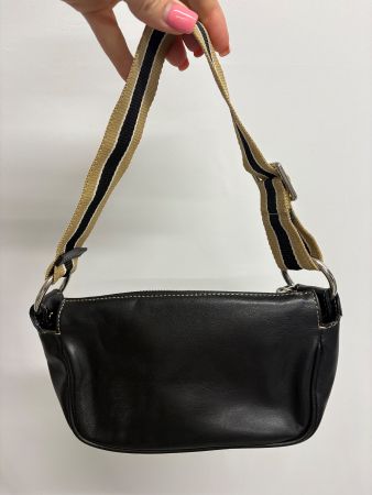 ELLE Handtasche Minibag y2k Schultertage schwarz beige