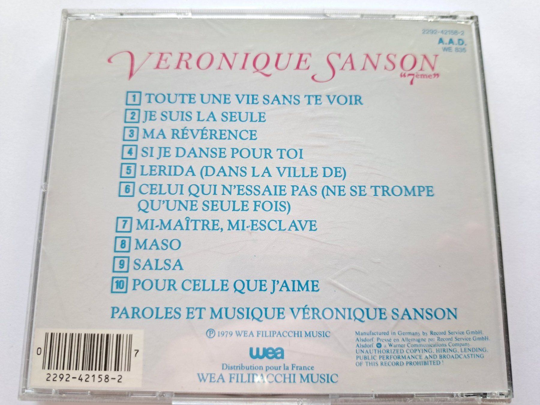 CD: Cd Véronique Sanson - 7ème – Usato da Pully venduto da bro_n52j 1