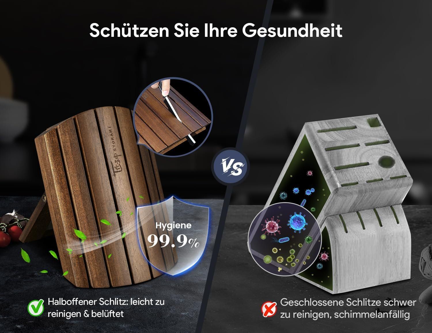 Coltelli: Küchenmesser Set 7-teilig Karbonstahl mit Magnetblock – Nuovo e nell'imballaggio originale da St. Gallen venduto da sch_zsz7 2