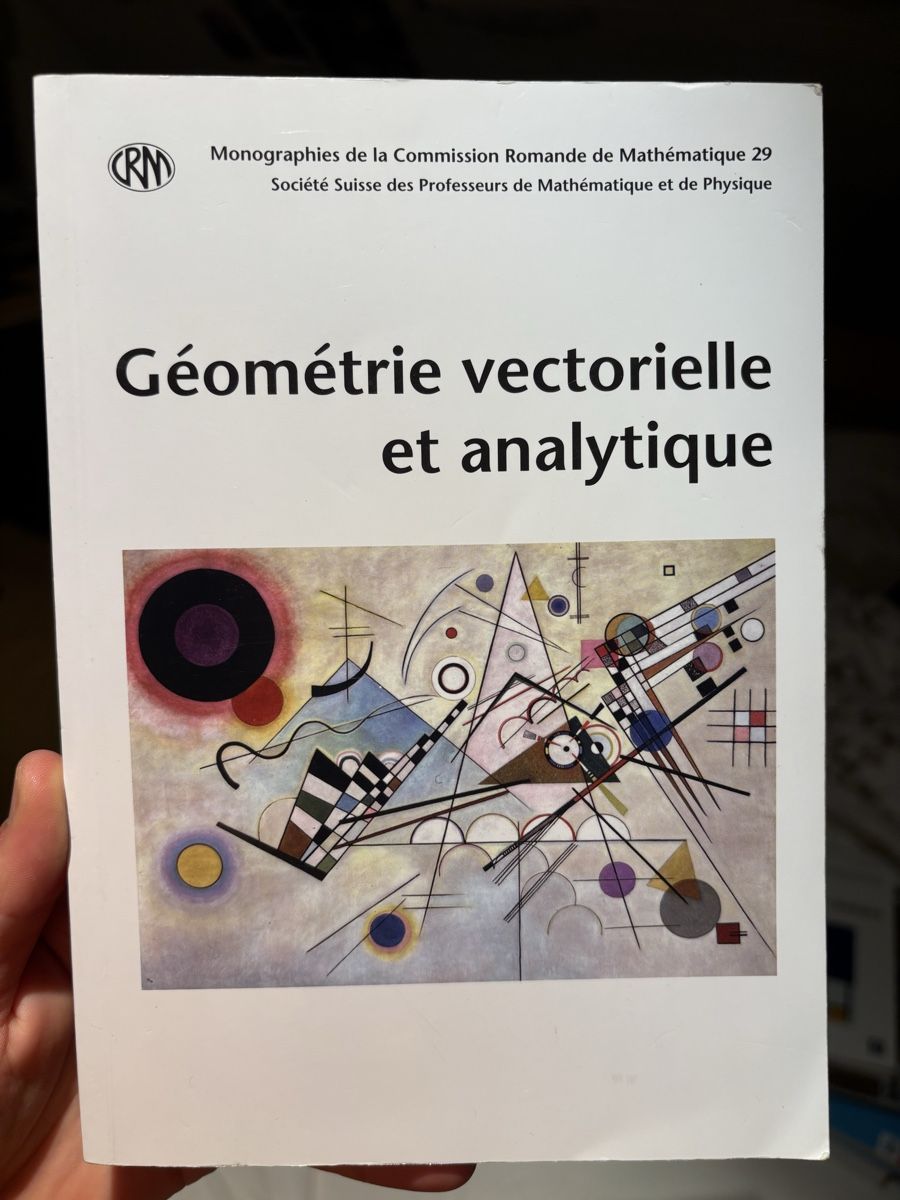 Libri: Géométrie vectorielle et analytique – Usato da Bern venduto da Cleo_