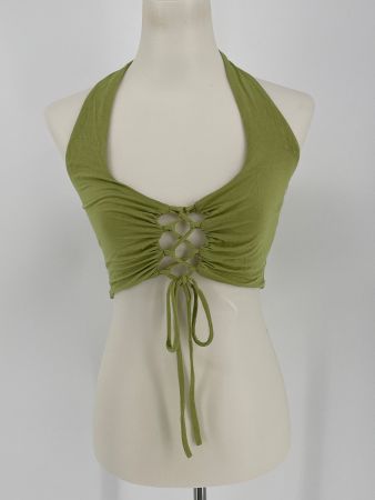 Neckholder Top Gr. M mit Schnürung von Tresser