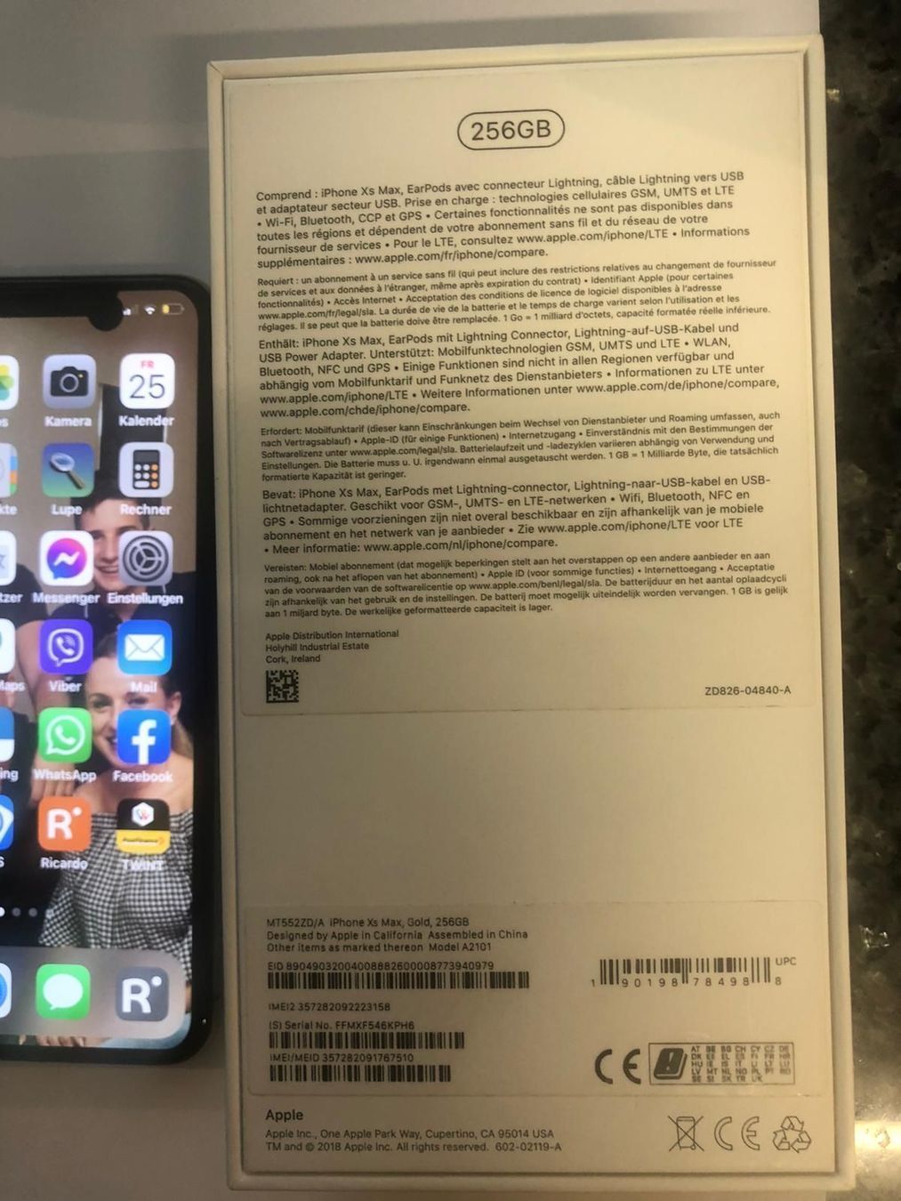 Apple Handys / Smartphones: iPhone XS Max 256 GB Gold iOS 18.7.3 – Gebraucht aus Schöftland von lazer04 4