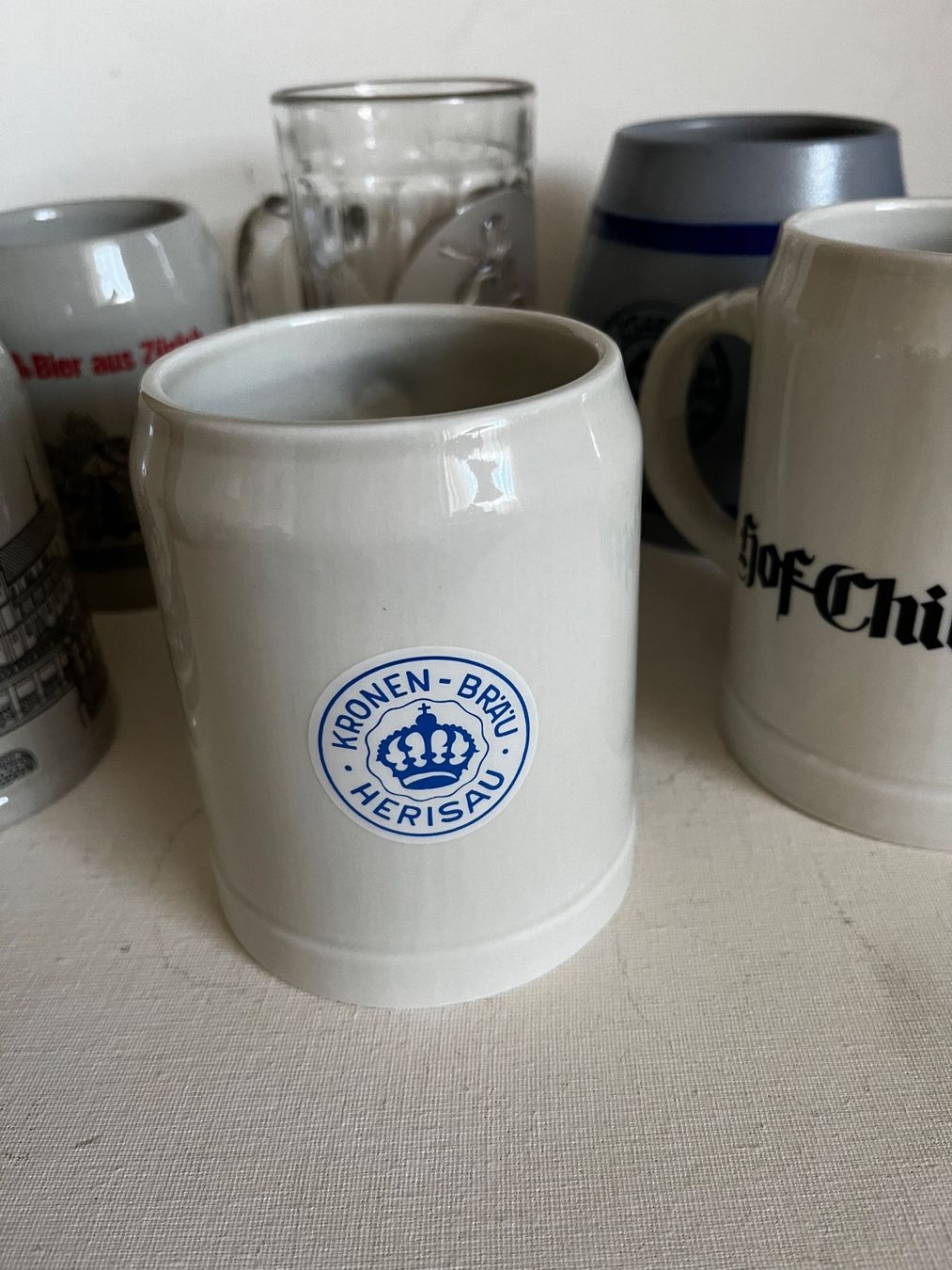Bicchieri: Sechs Bier Krüge, Humpen – Usato da Zürich venduto da suschi04 1