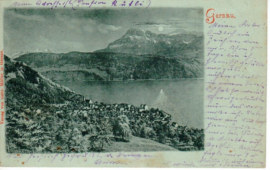 Cartoline postali: Gersau 1902 – Usato da Wolhusen venduto da Curver9