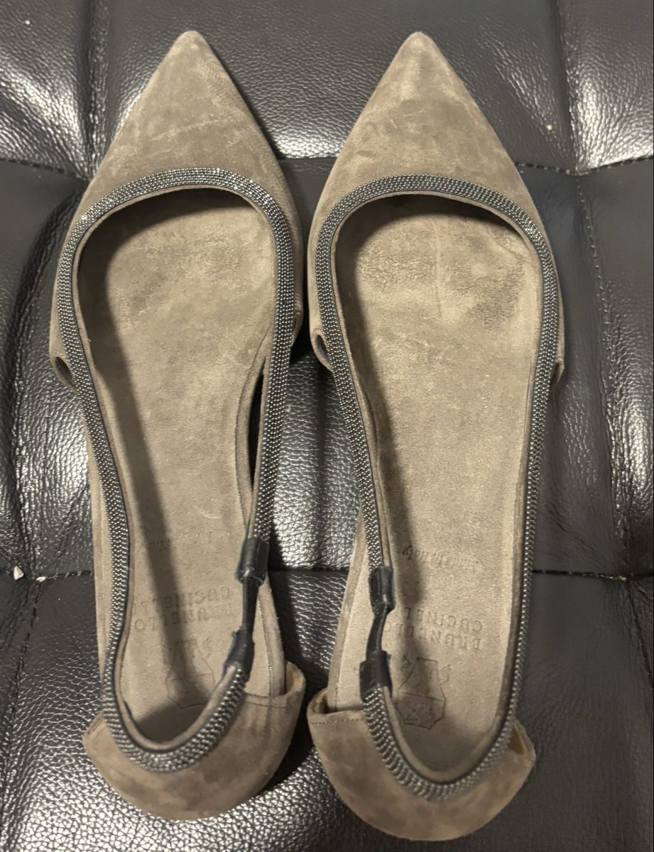 Brunello Cucinelli Scarpe da donna: Brunello Cucinelli Brown Ballerinas – Usato da Chur venduto da Cuteclothes7k 3