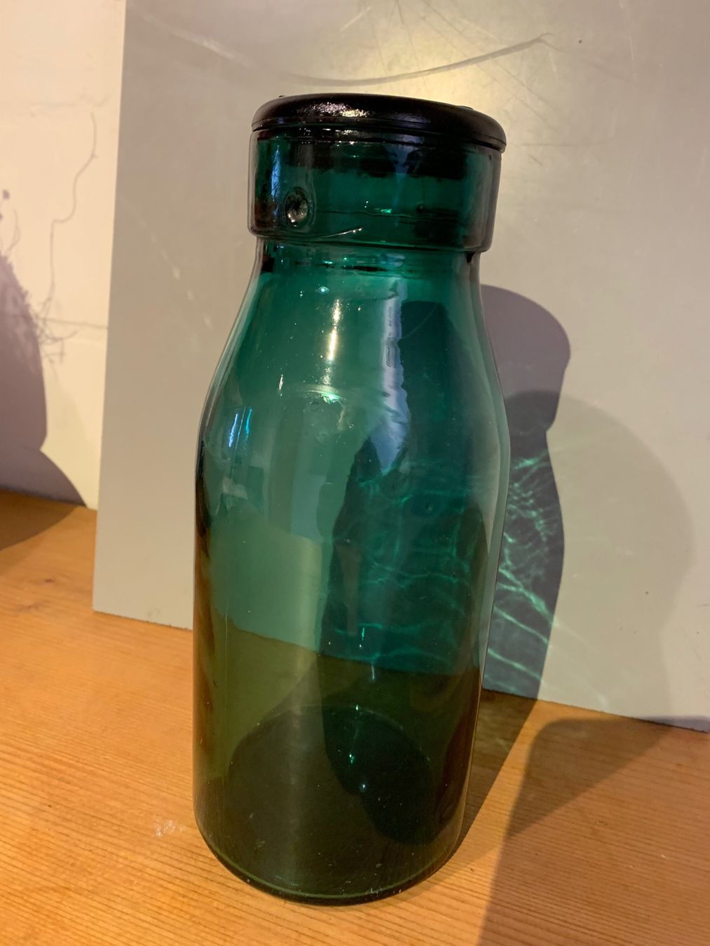 Altro in Stoviglie & Bicchieri: Flasche WAWUIL grüne Glasflasche – Usato da Urnäsch venduto da Mafre1949 1