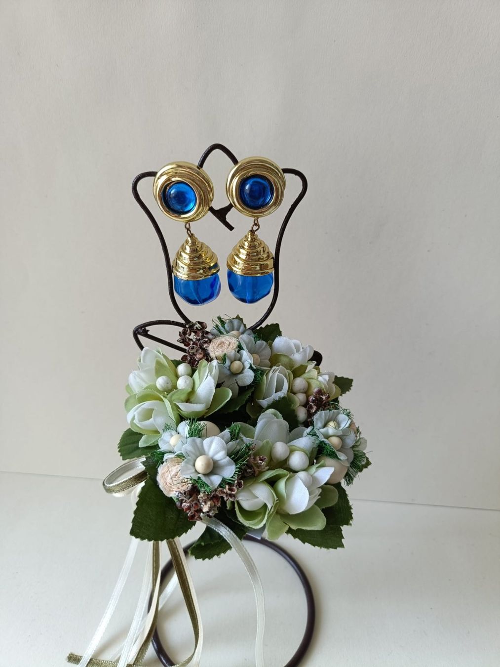Ohrringe & -stecker: Ohrclips (Blau & Gold) – Gebraucht aus Bern von per_5lv7 3