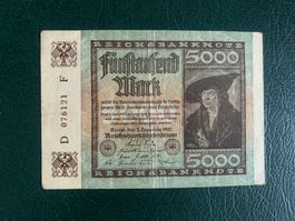 DEUTSCHLAND - 5000 Mark 2. Dezember 1922 - SS/TTB