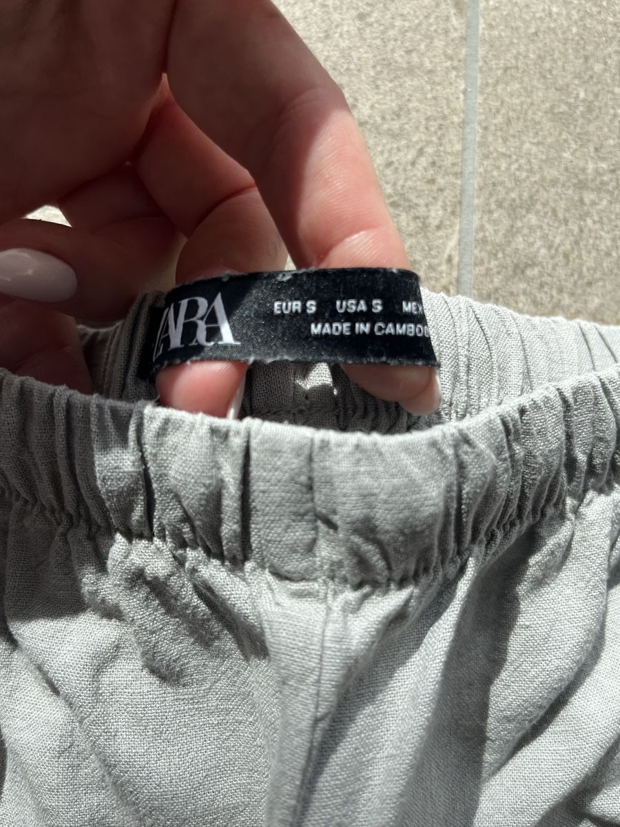 Zara Pantaloni: Zara Anzughose mit Leinenanteil – Nuovo (secondo la descrizione) da Sevelen venduto da sar_hmx8 2