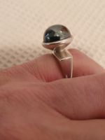 Edler Designer Hämatit Ring aus 925er Silber gefertigt