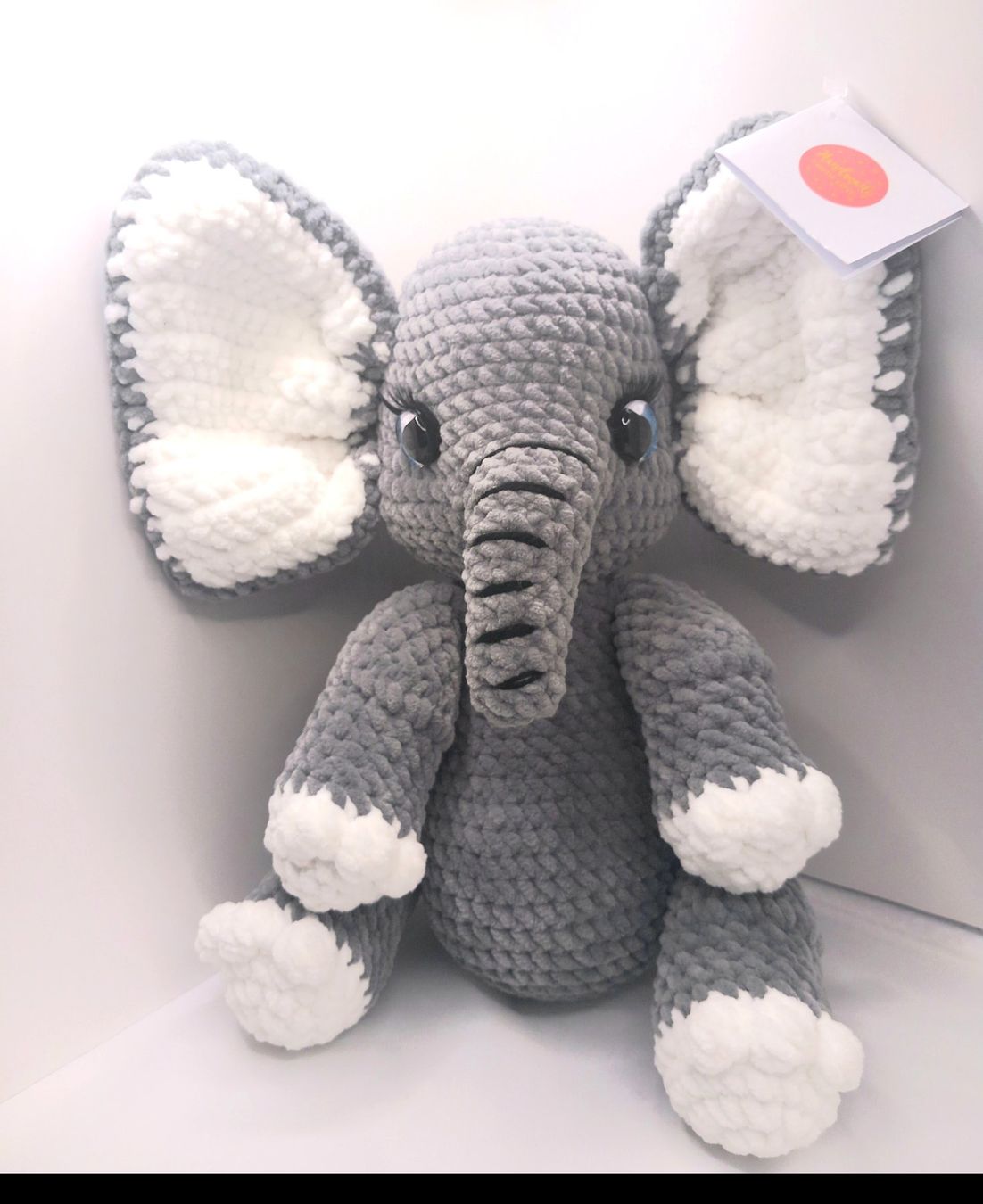 Spielzeuge: Gehäkelter Elefant grau ca.27cm, Handmade – Neu (gemäss Beschreibung) aus Bischofszell von ewa-shop