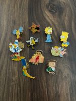 10 Stk. Pin - Comic Figuren (Simpsons, Tweety, Micky Maus)