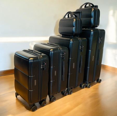 gateBAG 6er Reisekoffer Reisegepäck POLYCARBONAT BLACK NEU